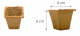FERTILPOT  6 X 6  CARRE