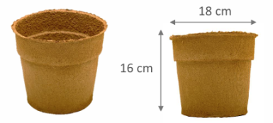 FERTILPOT 18 X 16  ROND 3L