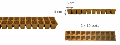 FERTILPOT PLAQUE 5 X 5...