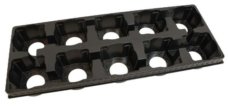 PLAQUE 10 POTS DE 10.5 /10X10 FA