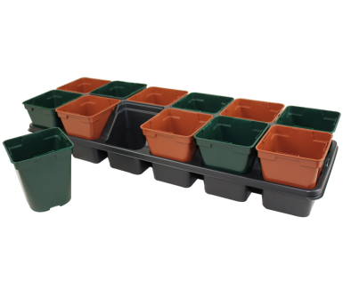 PLAQUE 12 POTS DE 9X9 RB