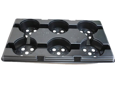 PLAQUE GM  6 POTS DE 15 CM...