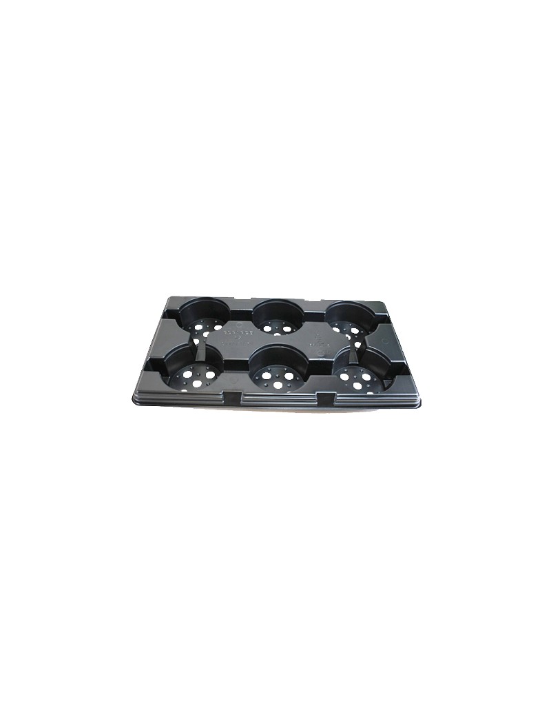 PLAQUE GM  6 POTS DE 15 CM AJOUREE