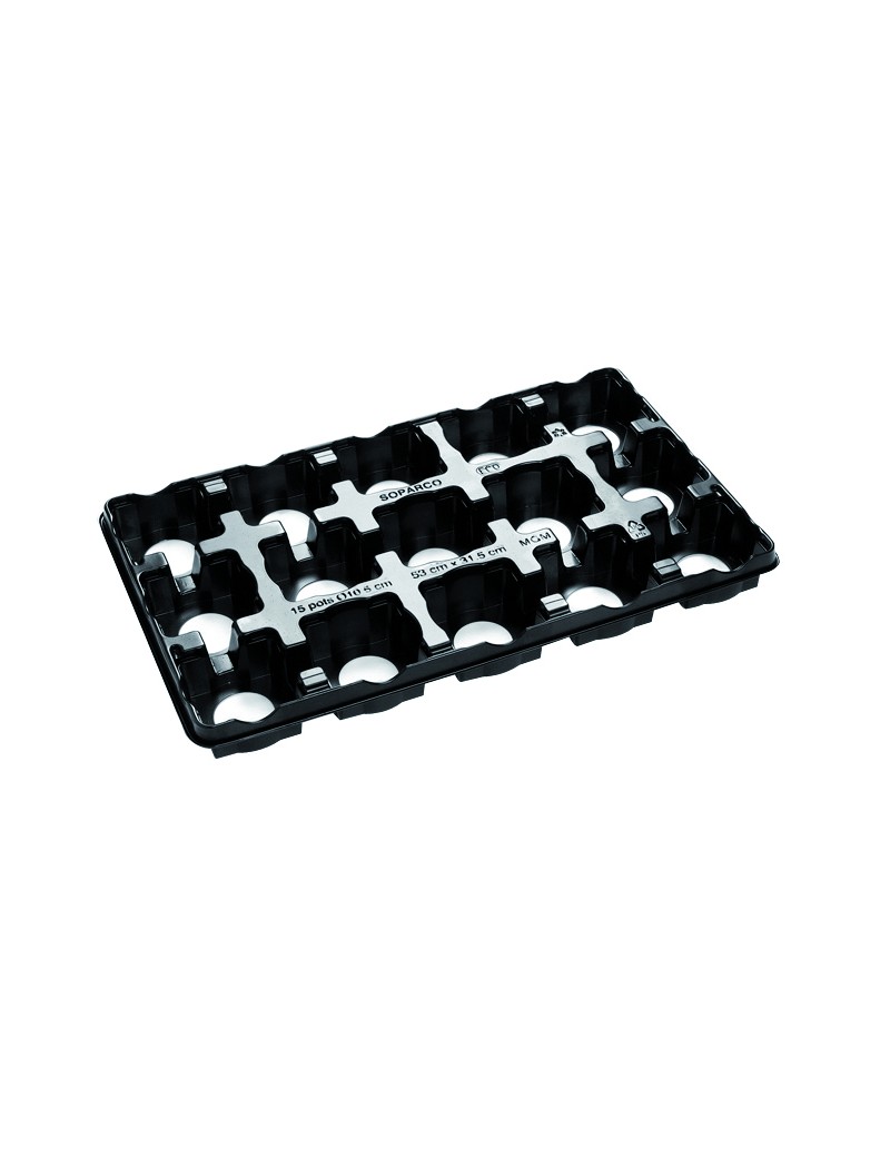 PLAQUE GM 15 POTS DE 10.5 CM ECO FA