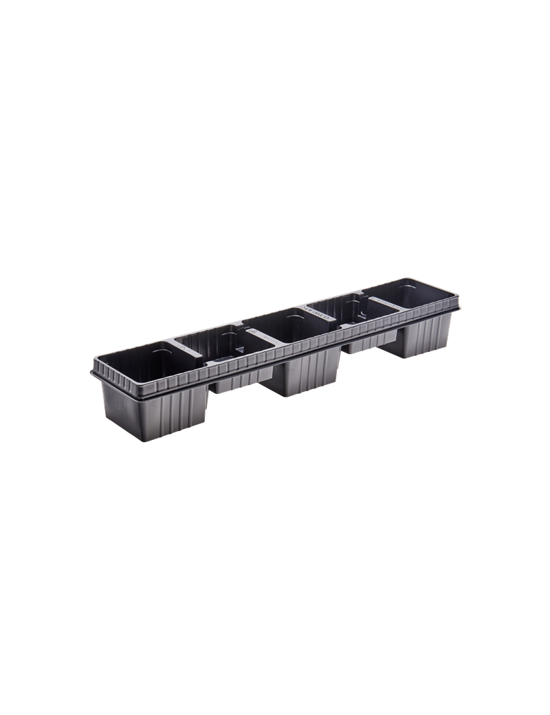 PLAQUE GM ETROITE 5 POTS 12X12 CARRE FA