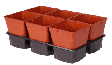 PLAQUE PM 6 POTS 14 X 14...