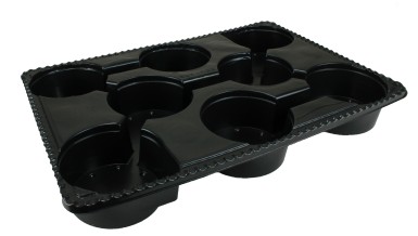 PLAQUE PM 8 POTS DE 12 CM RE