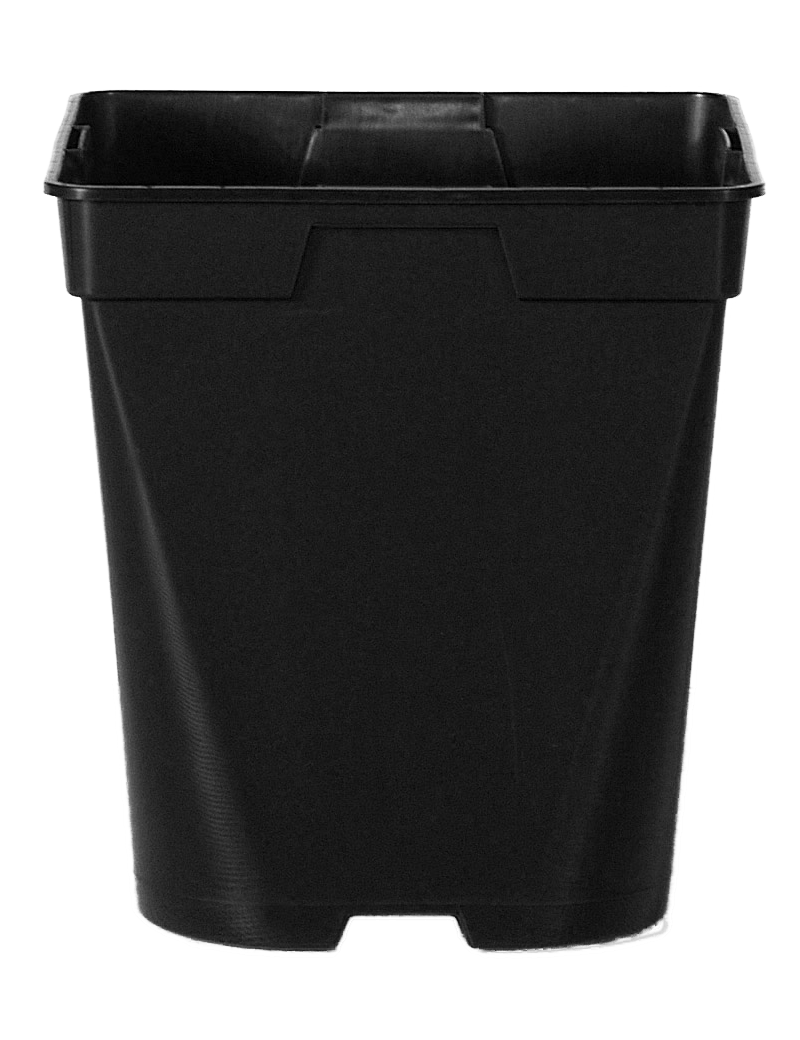 POT ROND/CARRE 1L V NOIR 11X11X12