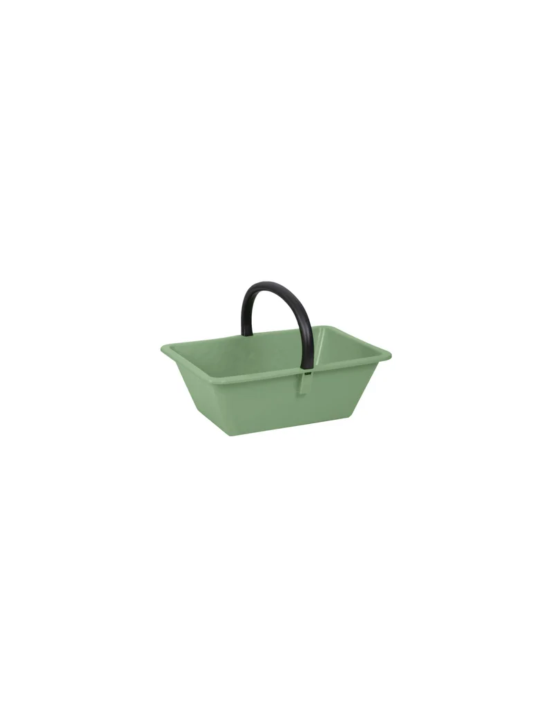 PANIER A RECOLTE AVEC ANSE 18L VERT